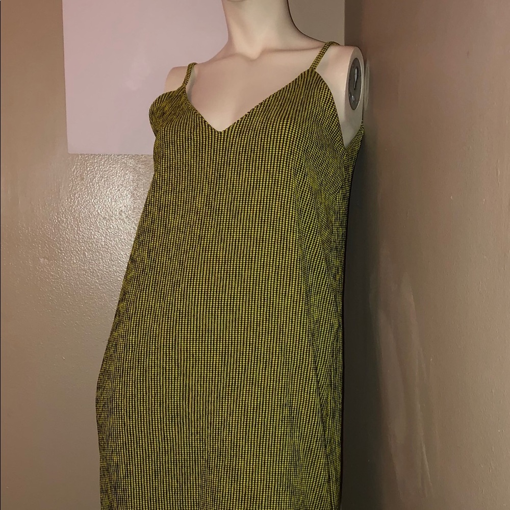 Zara Neon and Black Slip Dress Size Small